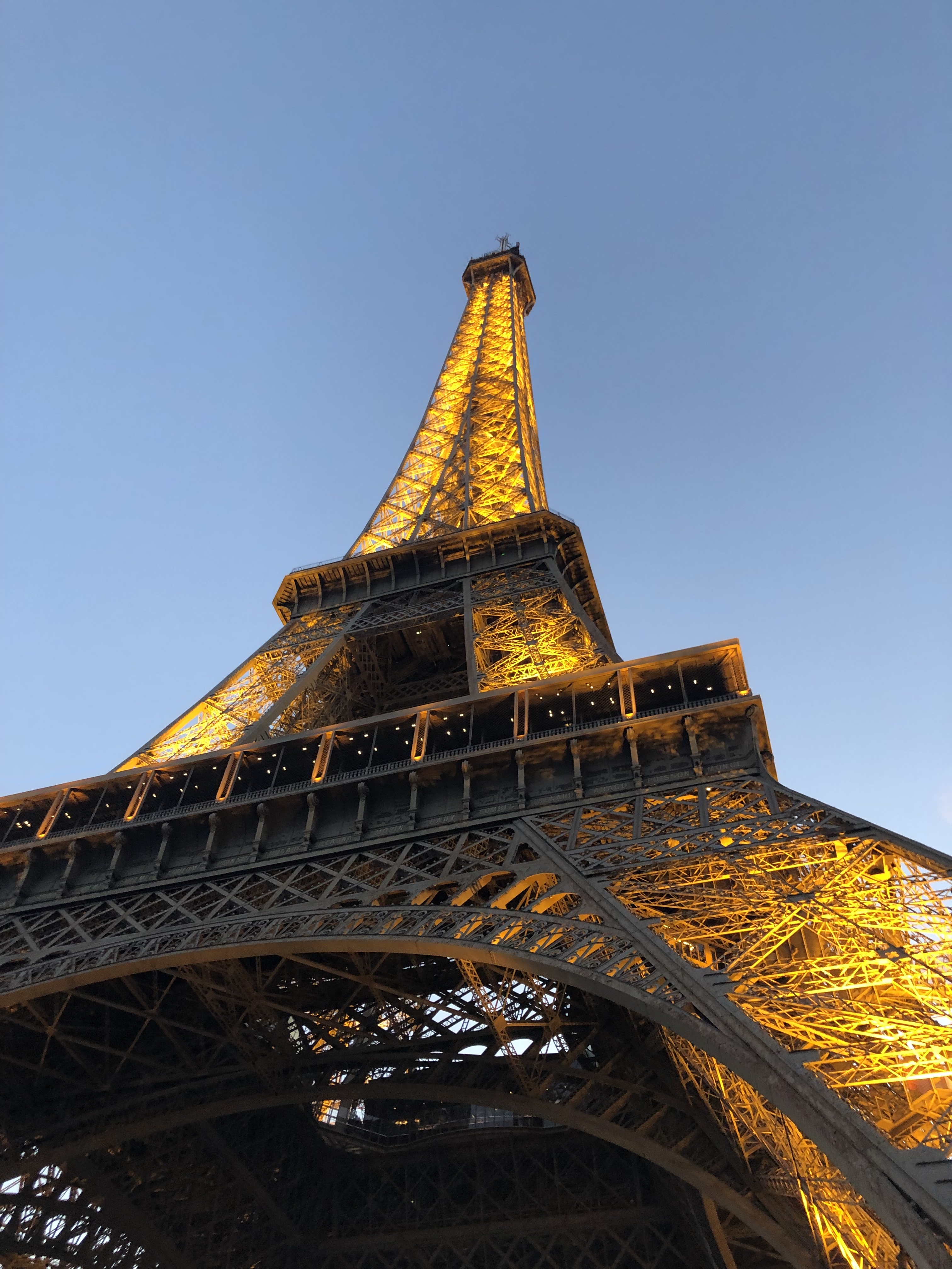 Eiffel tower from below