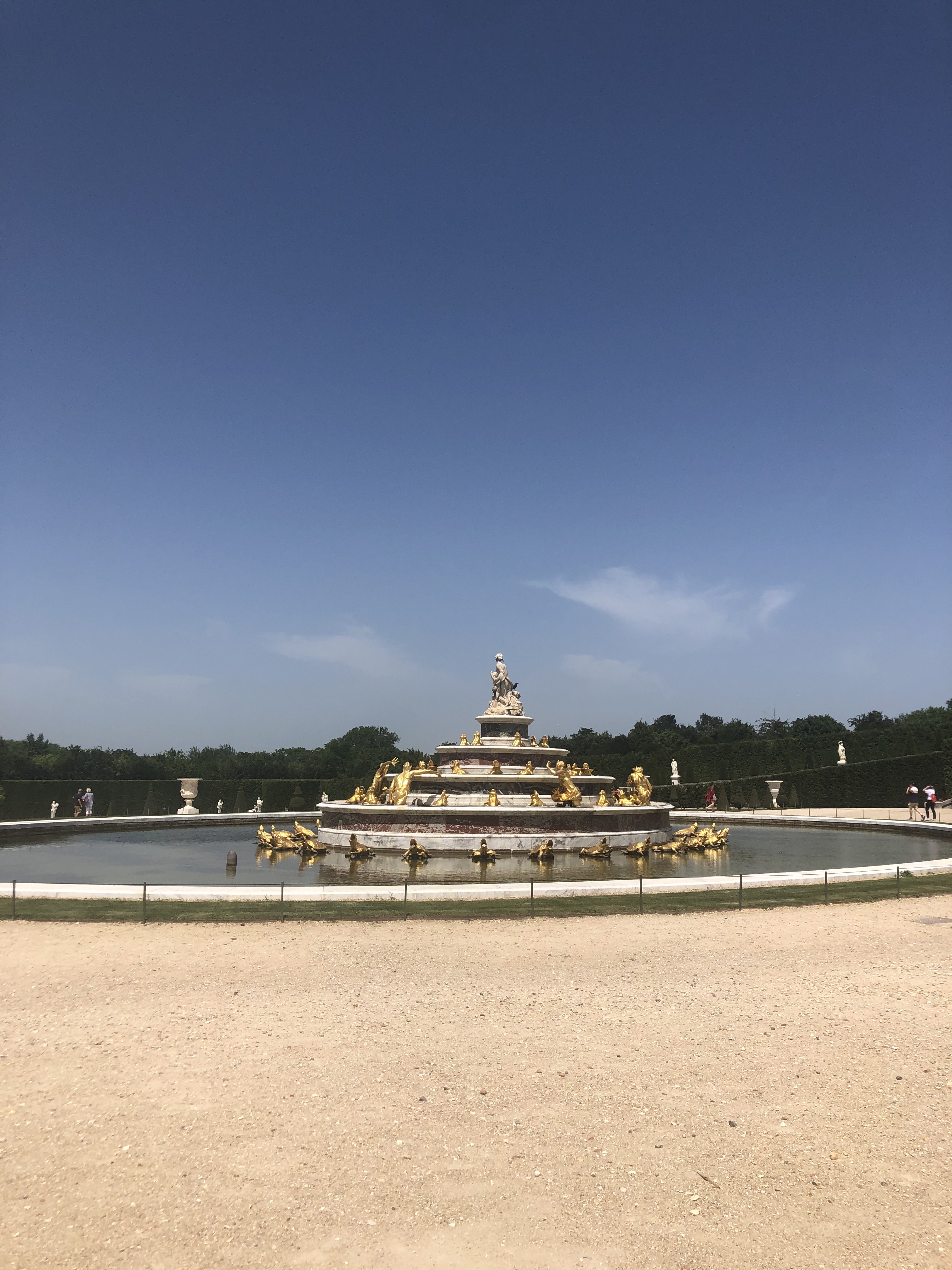 Fountain on the grounds of the Palace of Versailles