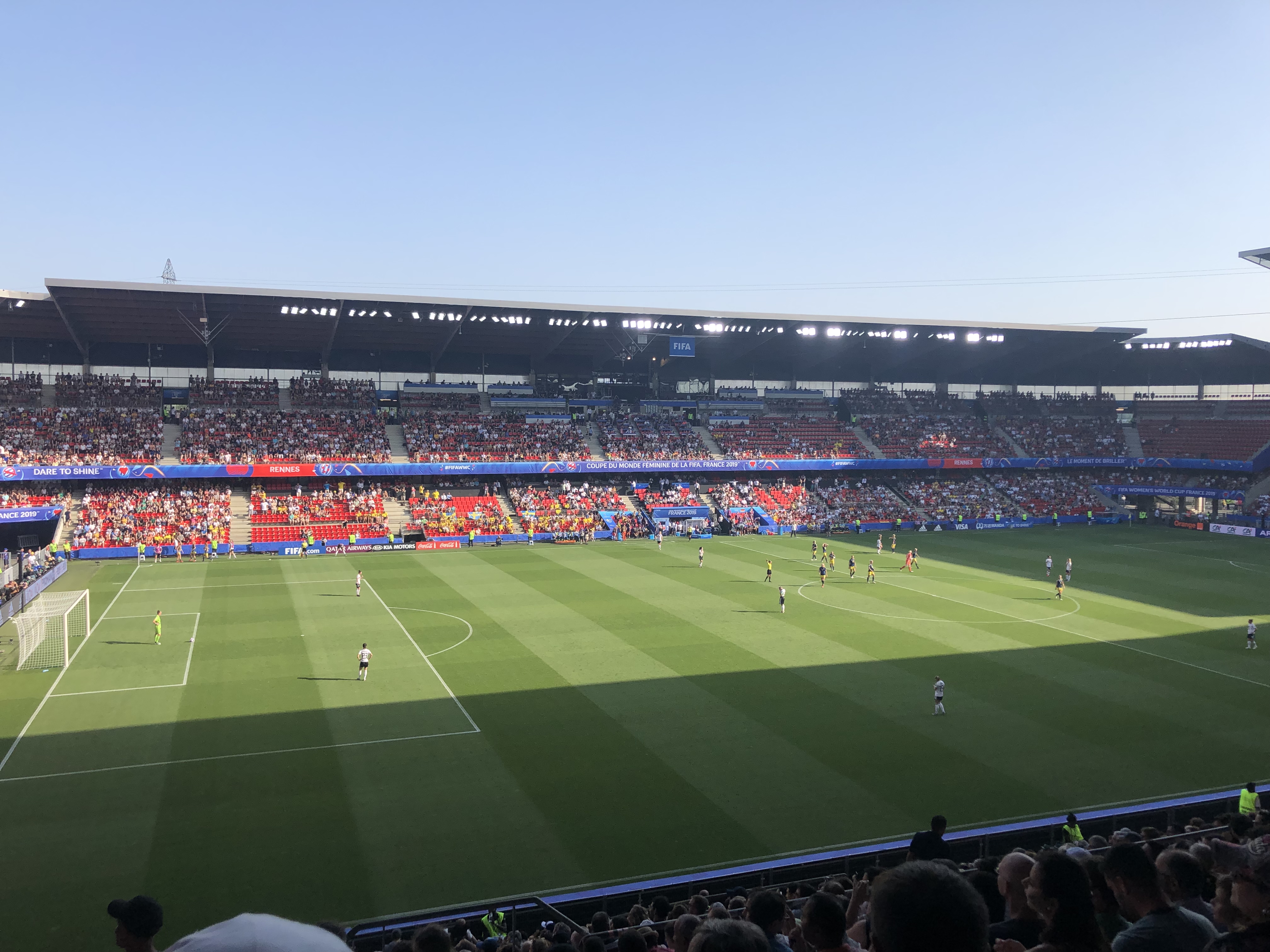 soccer match in Rennes