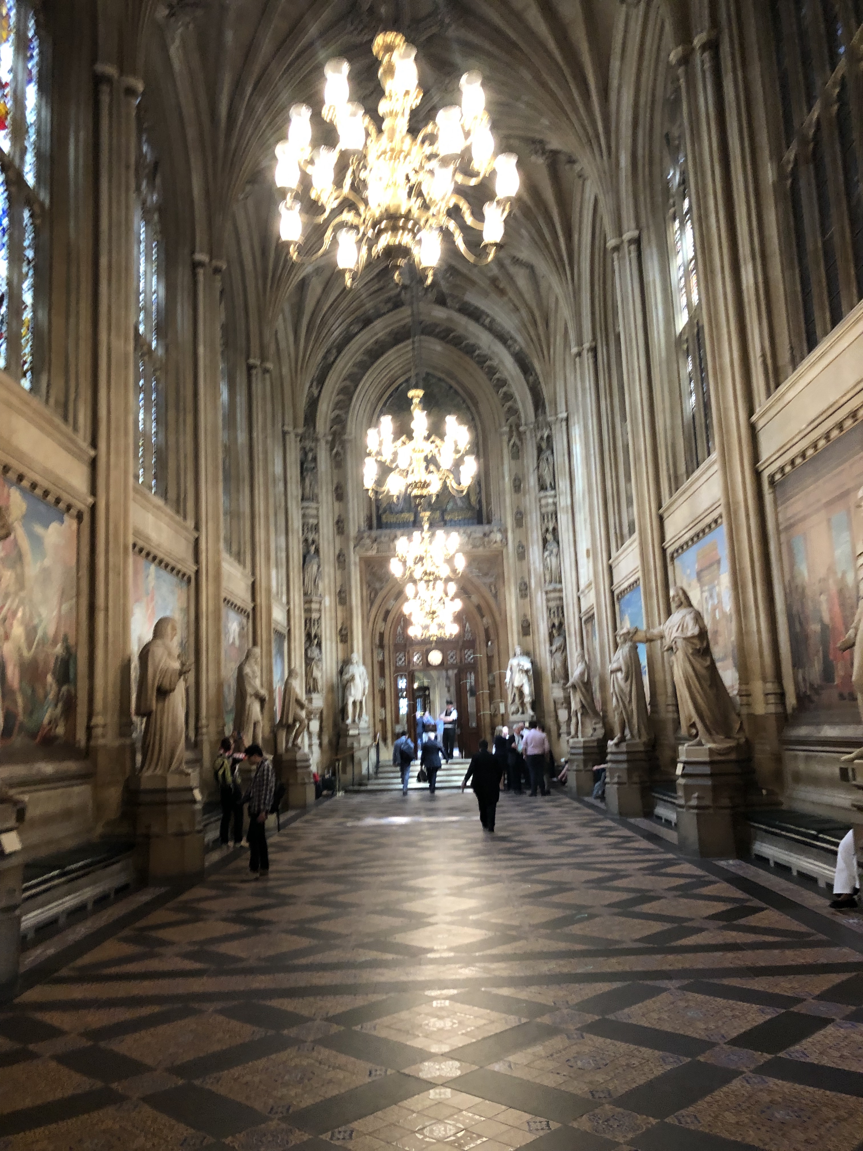 British parliament entryway